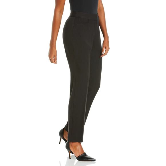Rafaella NWT Women's Gabardine Slim Leg Curvy Pant Black Size 16 - Picture 6 of 11